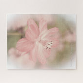 Puzzle Fleur en pastel rose molle (Horizontal)