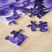 Puzzle Fleur en violet... (Côté)
