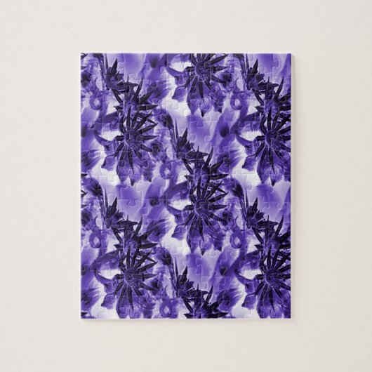 Puzzle Fleur en violet... (Vertical)