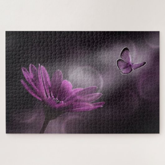 Puzzle Fleur et papillon (Horizontal)