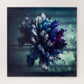 Puzzle Fleur Ethérée : Art Floral Abstrait (Horizontal)