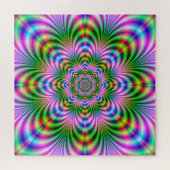Puzzle Fleur étoilée à Neon (Horizontal)