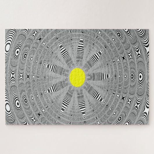 Puzzle Fleur fractale Graphique Impossible (Horizontal)