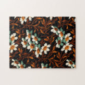 Puzzle Fleur gothique Motif Fleur esthétique transparente (Horizontal)
