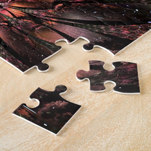 Puzzle Fleur imaginaire fractale douce et tendresse invit (Côté)