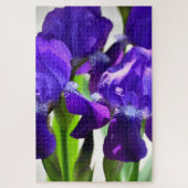 Puzzle Fleur Iris Iris Violet (Vertical)