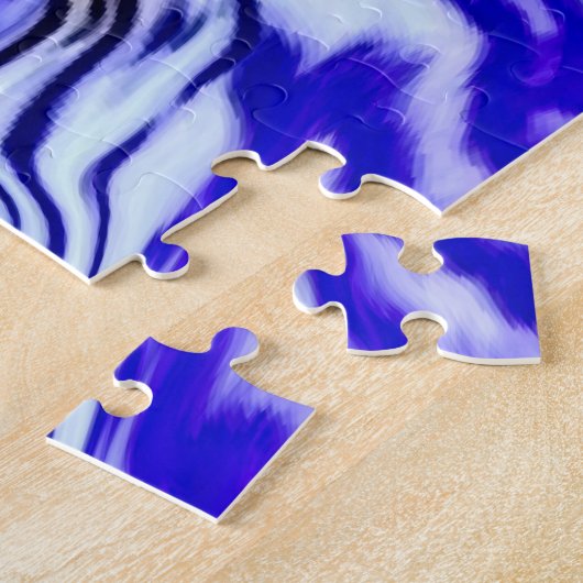 Puzzle Fleur Iris Violet (Côté)