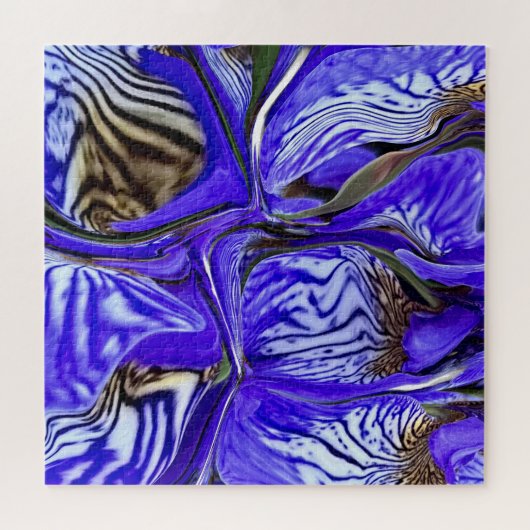 Puzzle Fleur Iris Violet (Horizontal)