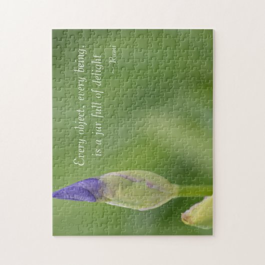 Puzzle Fleur Iris Violet (Vertical)