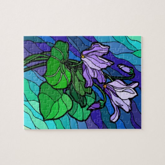 Puzzle Fleur irlandaise en verre (Horizontal)