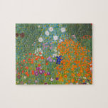 Puzzle fleur jardin klimt gustav cottage<br><div class="desc">Une oeuvre d'art classique de Gustav Klimt,  Cottage Garden,  Bauergarten,  1907,  est un gros plan d'un jardin fleuri,  une peinture florale colorée.</div>
