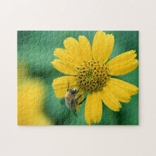 Puzzle Fleur Jaune/Abeille