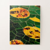Puzzle Fleur jaune et verte (Vertical)