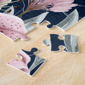 Puzzle Fleur Lilly Rose Motif sans couture. (Côté)