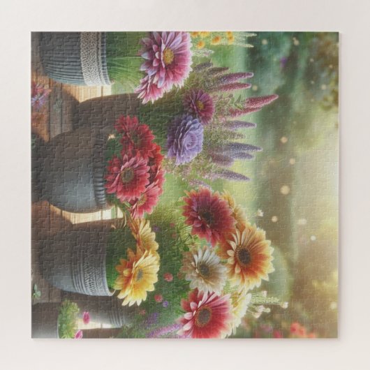 Puzzle Fleur lumineuse (Horizontal)