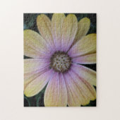 Puzzle Fleur marguerite jaune et violet (Vertical)