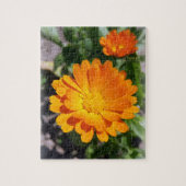 Puzzle fleur marigée (Vertical)