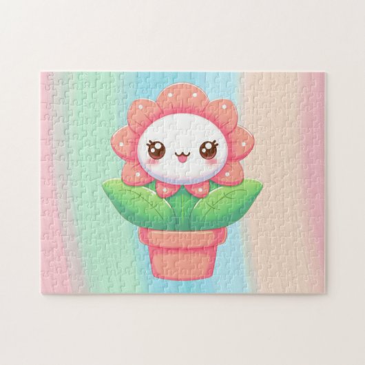 Puzzle Fleur mignonne, capricieuse en pot (Horizontal)