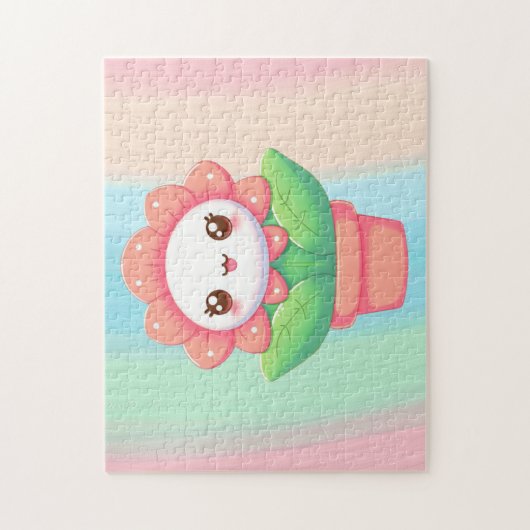 Puzzle Fleur mignonne, capricieuse en pot (Vertical)