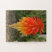 Puzzle Fleur orange et jaune (Horizontal)