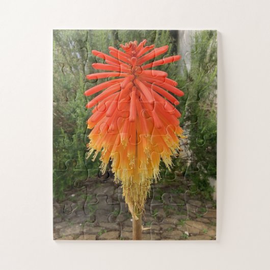 Puzzle Fleur orange et jaune (Vertical)