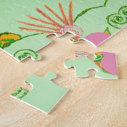 Puzzle Fleur par pièce (Côté)