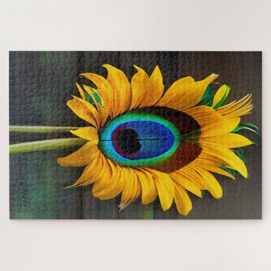 Puzzle Fleur Peacock SunFeather (Horizontal)