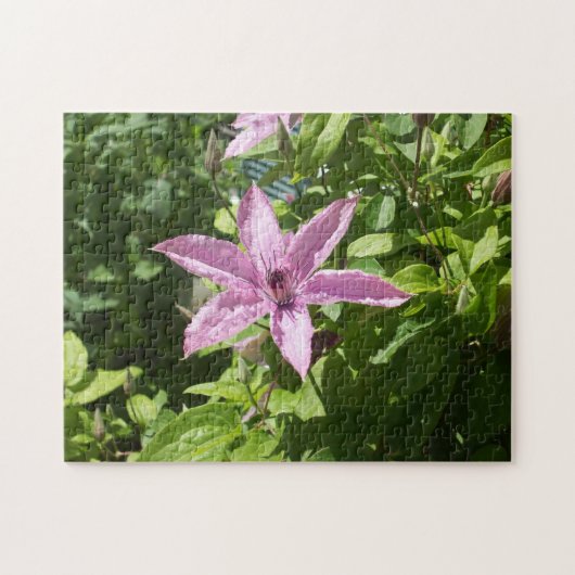 Puzzle Fleur pourpre en forme d'étoile à six côtés (Horizontal)