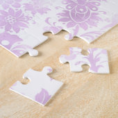 Puzzle Fleur pourpre Jolie fille (Côté)