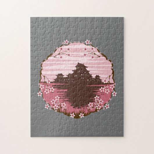 Puzzle Fleur rose (Vertical)