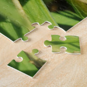 Puzzle Fleur rose Green Photographie botanique Graphique (Côté)