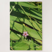 Puzzle Fleur rose Green Photographie botanique Graphique (Vertical)