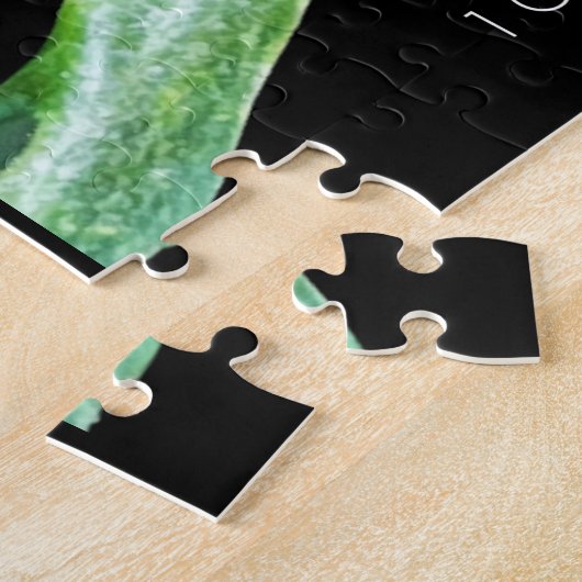 Puzzle Fleur rose simple sur noir, Corinthians Verse (Côté)