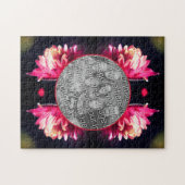 Puzzle Fleur Rouge Dans Le Cadre Sunlight Ajouter Votre P (Horizontal)
