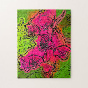 PUZZLE FLEUR SAUVAGE FOXGLOVE