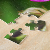 Puzzle Fleur sauvage rose clair Fleur vert Gris (Côté)