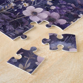 Puzzle Fleur sauvage violet et lavendar (Côté)