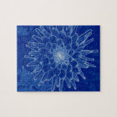 Puzzle fleur sur bleu (Horizontal)