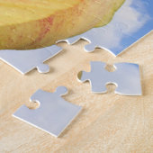 Puzzle Fleur Tulipe Jaune Sur Ciel Bleu     (Côté)