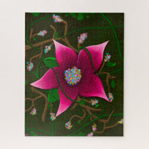 Puzzle Fleur & Vigne Fantaisiste
