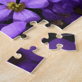 Puzzle Fleur violet naturel Motif Adulte (Côté)