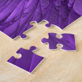 Puzzle Fleur violette abstraite fractale d'art psychédéli (Côté)