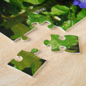 Puzzle Fleur violette et abeille boursouflante (Côté)