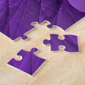Puzzle Fleur Violette Psychedélique Art Fractal Abstrait (Côté)