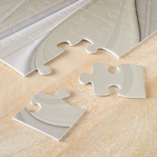 Puzzle Fleurir Avec Or Moderne Fleur Abstraite Fractale (Côté)