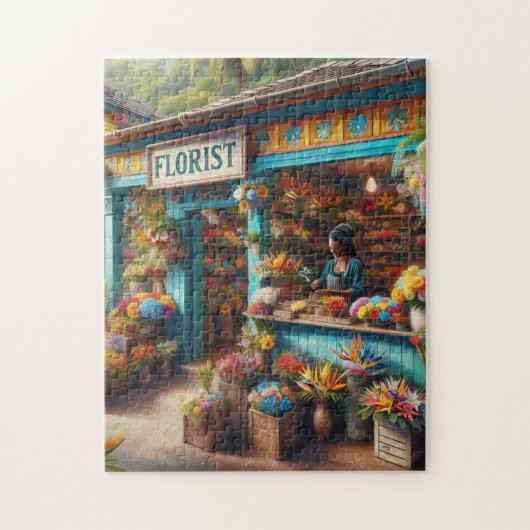 Puzzle fleuriste extérieur jamaïque (Vertical)