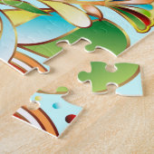 Puzzle Fleurs à flammes magnifiques (Côté)