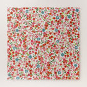 Puzzle Fleurs à petite échelle, style calico sans couture (Horizontal)