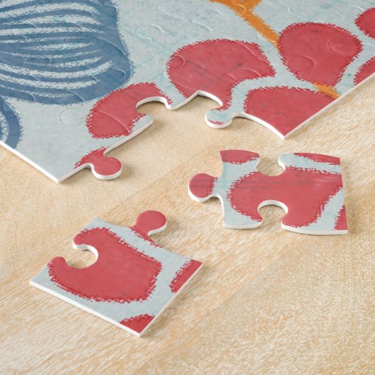 Puzzle Fleurs Abstraites Et Brindilles (Côté)