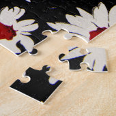 Puzzle Fleurs Abstraites, motif d'aquarelle d'art. (Côté)